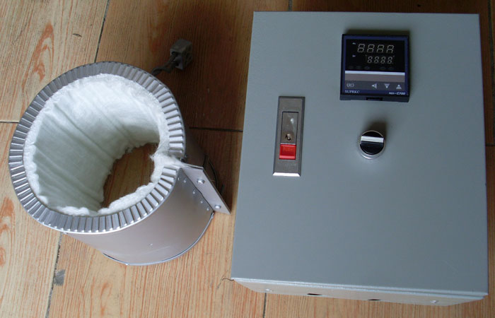 2KW电磁加热板带温控系统及配套电磁加热圈